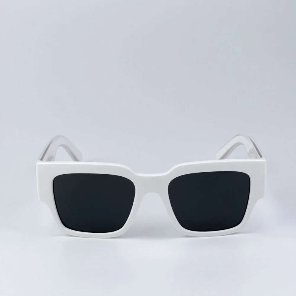 D&G DG6184 331287 BRAND NEW Sunglasses White Dark Grey Square Unisex